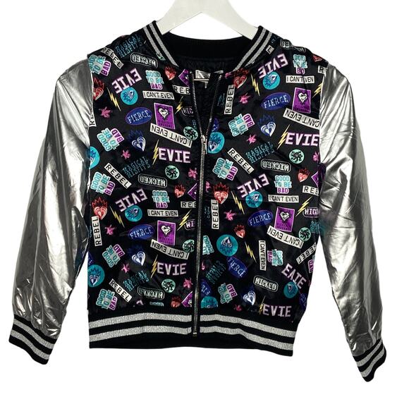 D-Signed By Disney Descendants 3 Bomber Jacket - Kids Size Medium - Picture 1 of 4